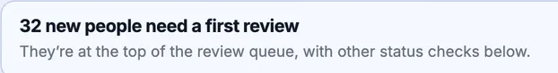 Covenantory People: 32 new people need a first review before they join the directory.